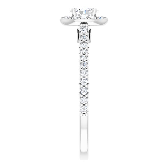 oval-18K White gold