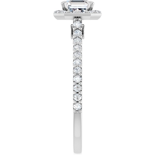 asscher-18K White gold