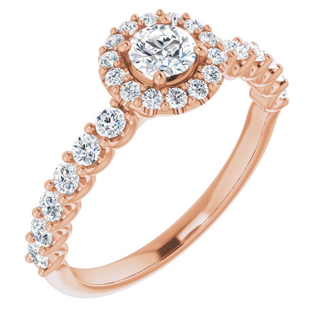 round-10K Rose gold