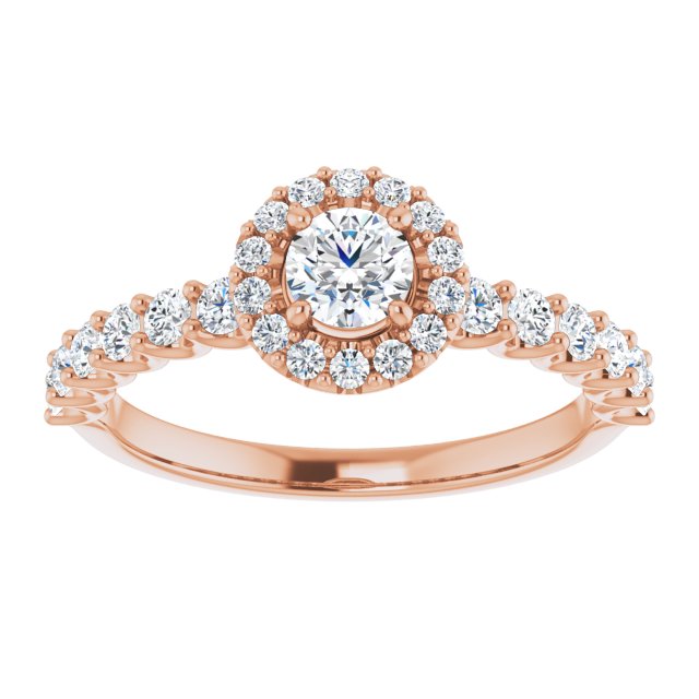 round-14K Rose gold