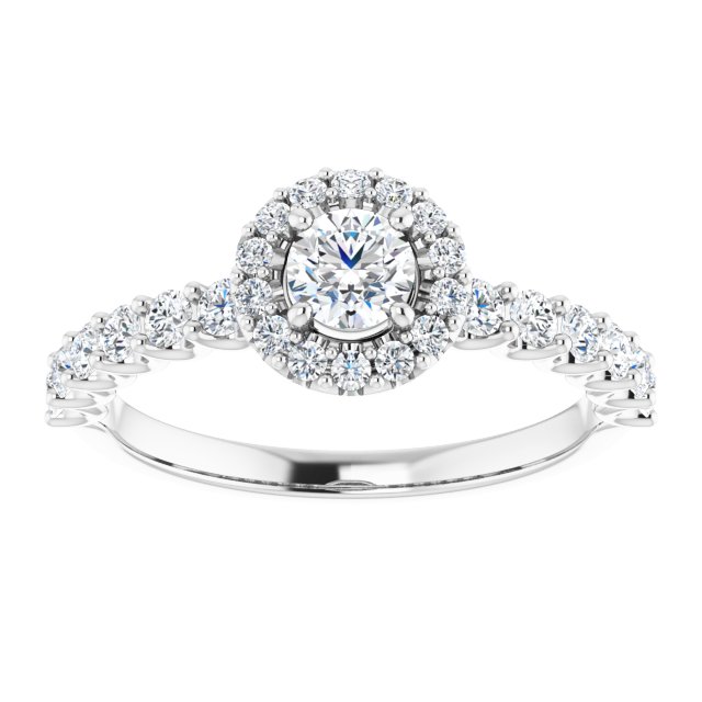 round-10K White gold