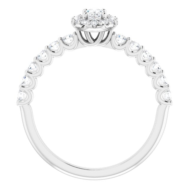 oval-10K White gold