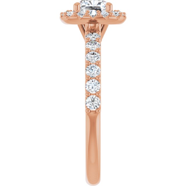 cushion-18K Rose gold