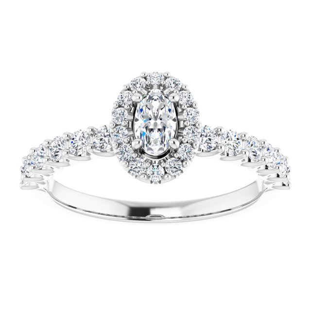 oval-10K White gold