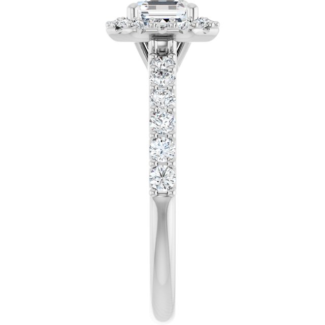 asscher-14K White gold