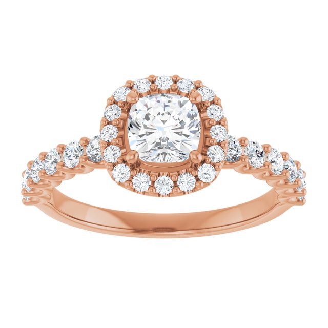 cushion-14K Rose gold