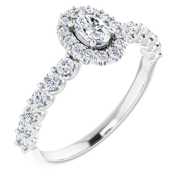 oval-10K White gold