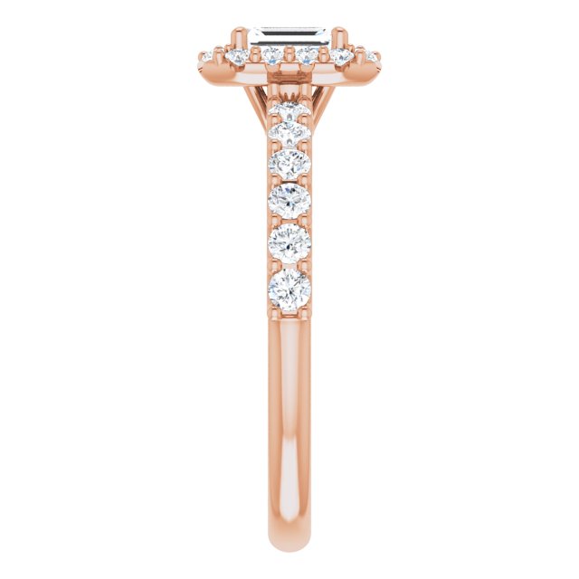 emerald-14K Rose gold