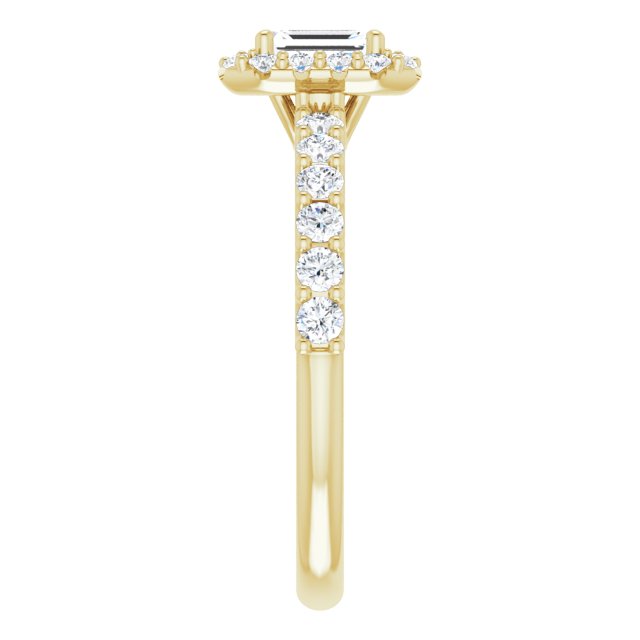 emerald-10K Yellow gold