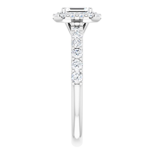 emerald-10K White gold