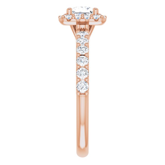 square-18K Rose gold