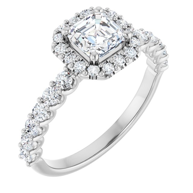 asscher-10K White gold