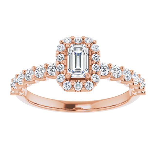 emerald-10K Rose gold