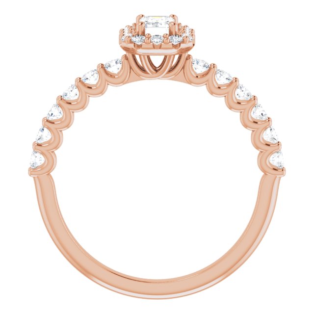 emerald-14K Rose gold