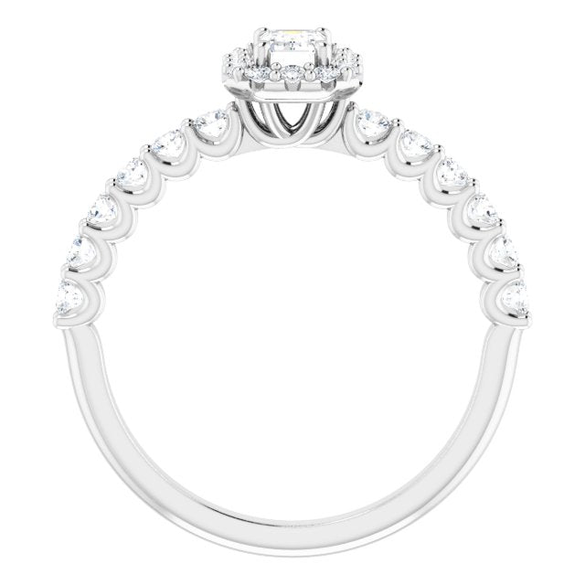 emerald-10K White gold