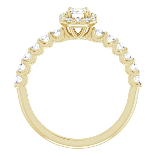 emerald-10K Yellow gold