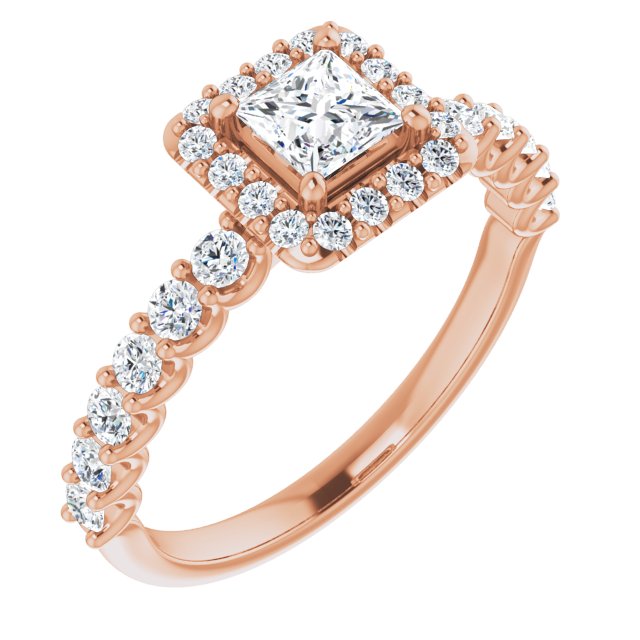 square-18K Rose gold