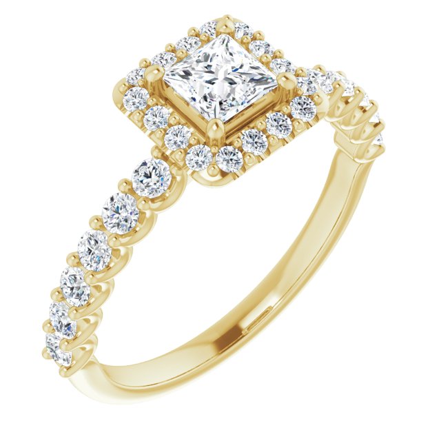 square-14K Yellow gold