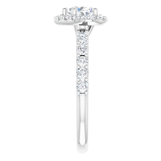 heart-14K White gold