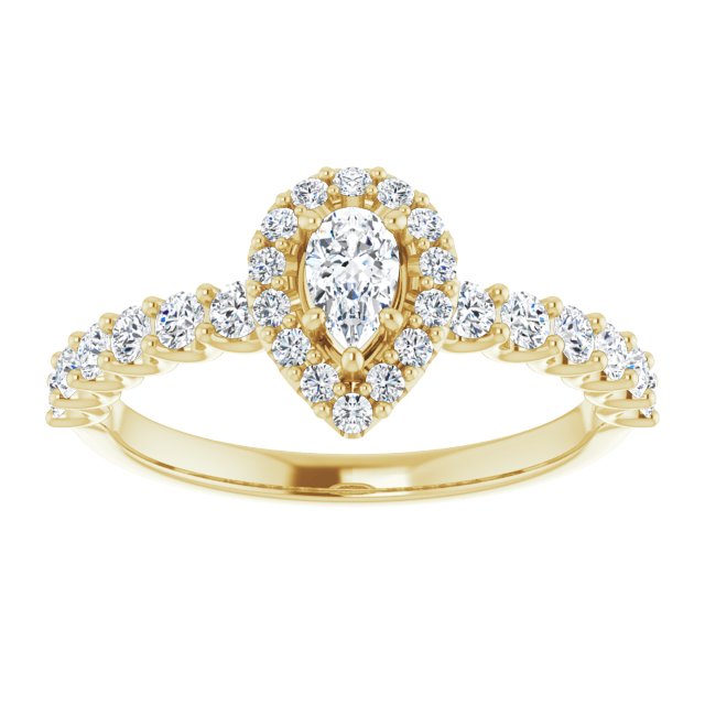 pear-10K Yellow gold