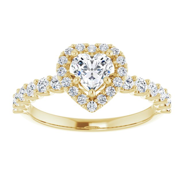 heart-10K Yellow gold