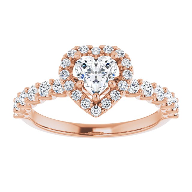heart-10K Rose gold