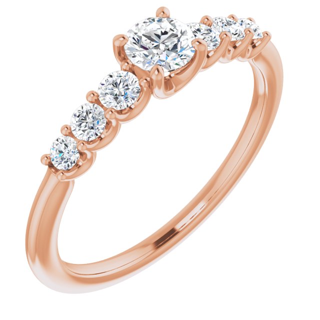 round-10K Rose gold