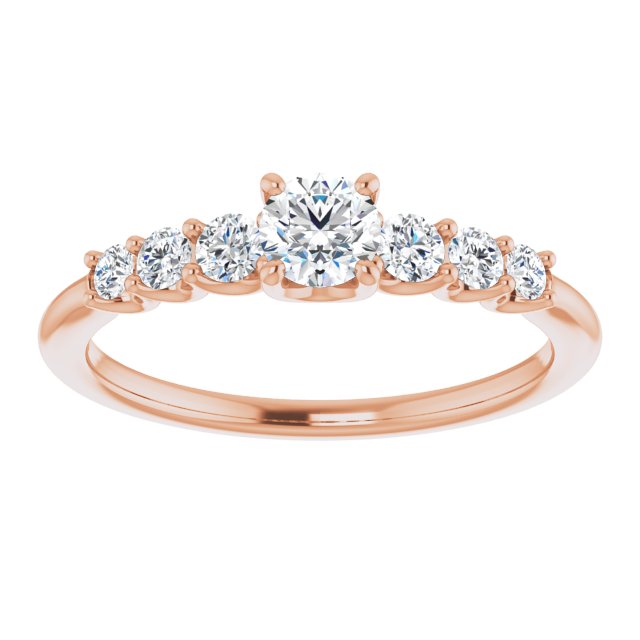 round-18K Rose gold