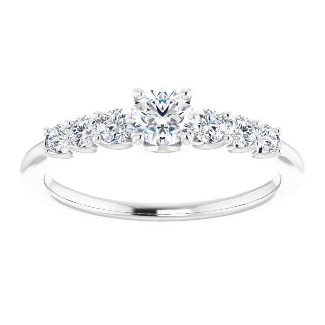 round-14K White gold