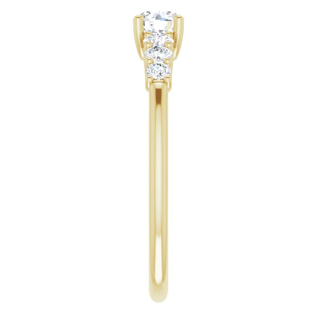 round-14K Yellow gold