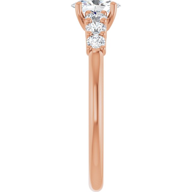 oval-14K Rose gold