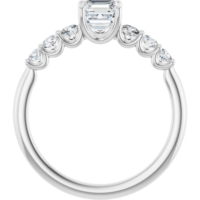asscher-14K White gold