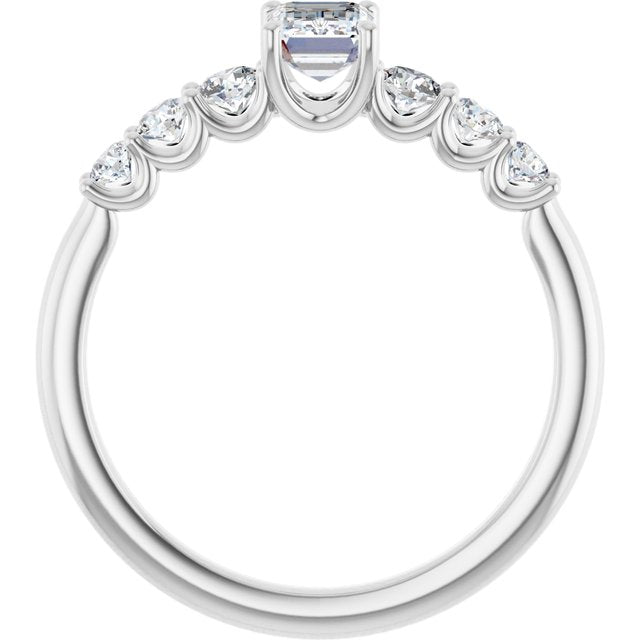 emerald-14K White gold