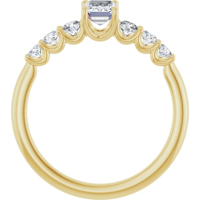 emerald-14K Yellow gold