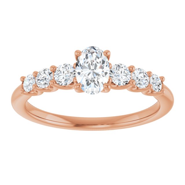 oval-18K Rose gold