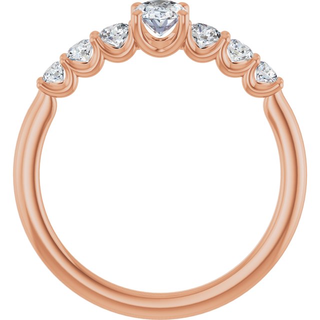 oval-18K Rose gold