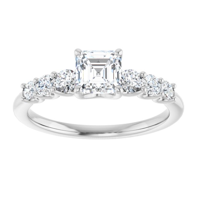 asscher-14K White gold