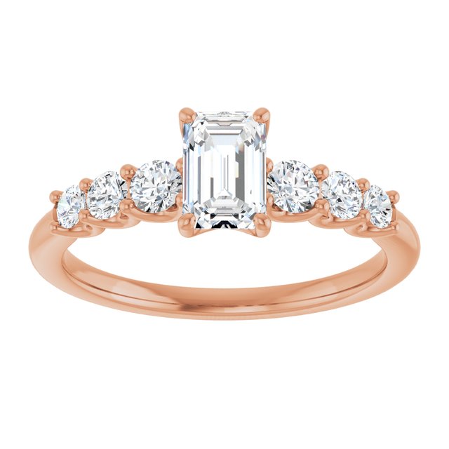 emerald-10K Rose gold