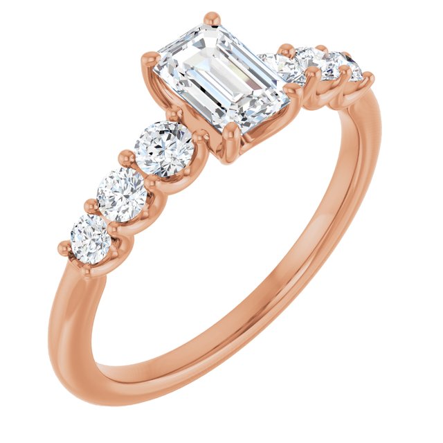 emerald-18K Rose gold