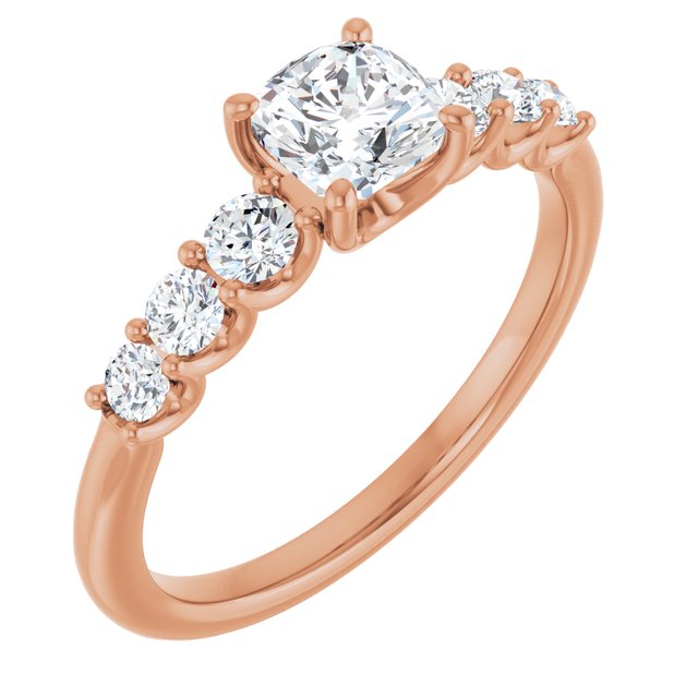 cushion-18K Rose gold