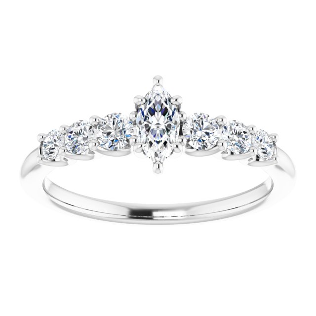 marquise-14K White gold