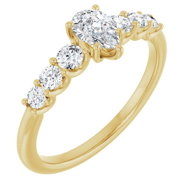 pear-10K Yellow gold