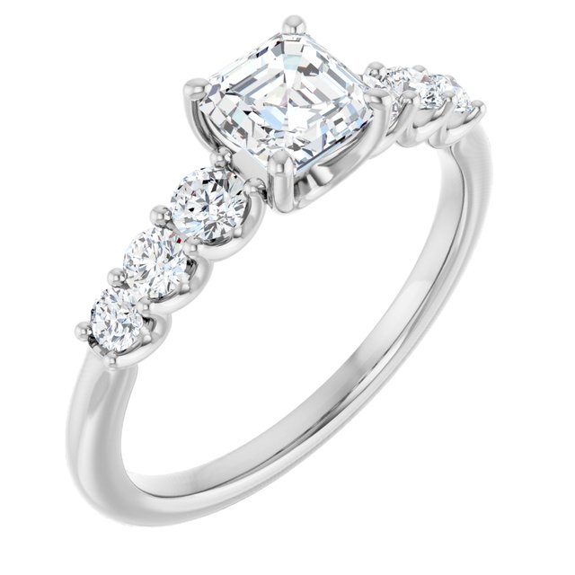 asscher-10K White gold