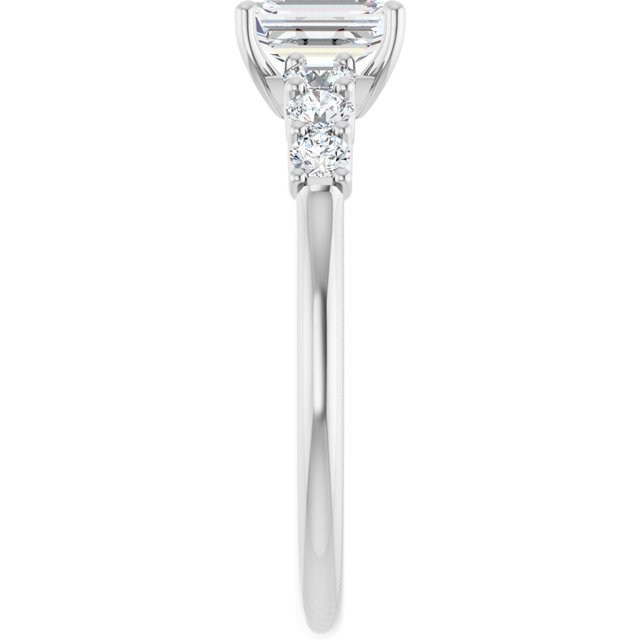emerald-10K White gold