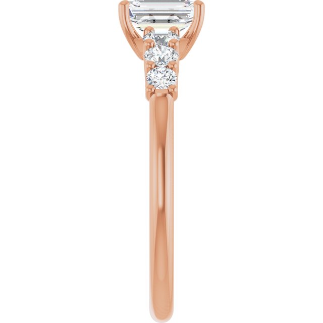 emerald-18K Rose gold