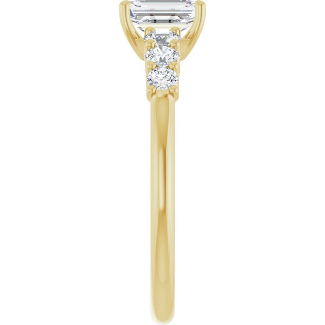 emerald-14K Yellow gold