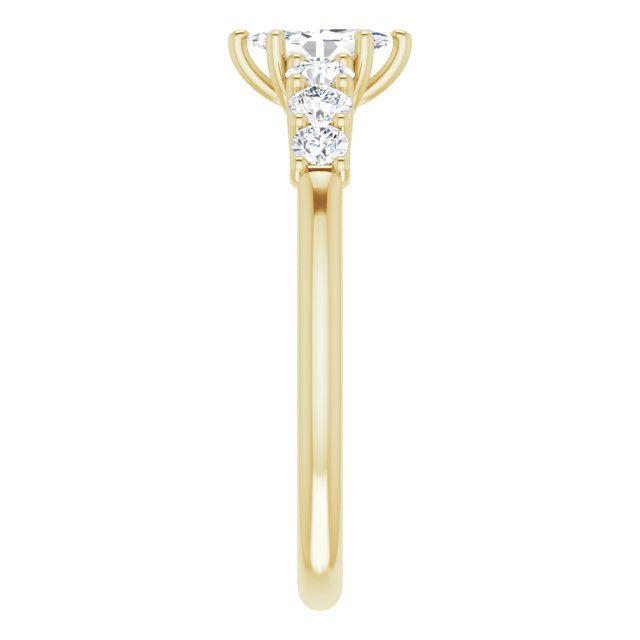 marquise-14K Yellow gold