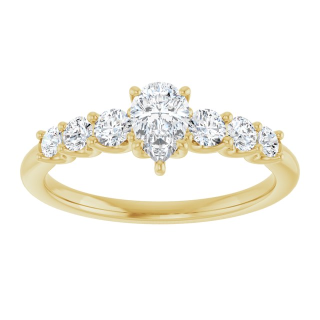 pear-14K Yellow gold