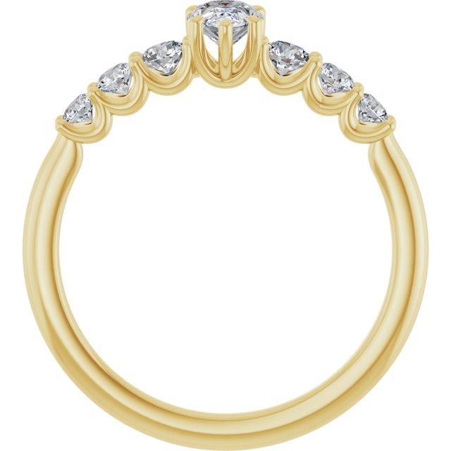 pear-14K Yellow gold