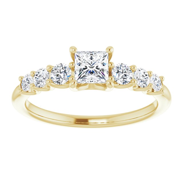 square-14K Yellow gold